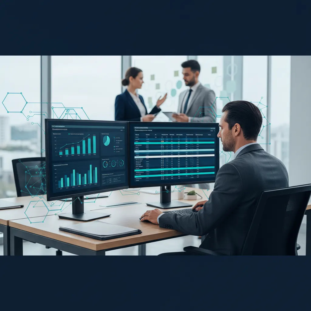 Fixed asset depreciation methods - accountant analyzing financial charts and depreciation schedules