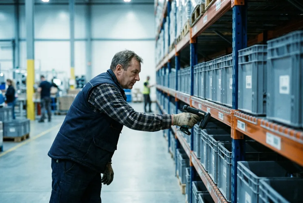 RFID asset tracking in a warehouse and distribution center
