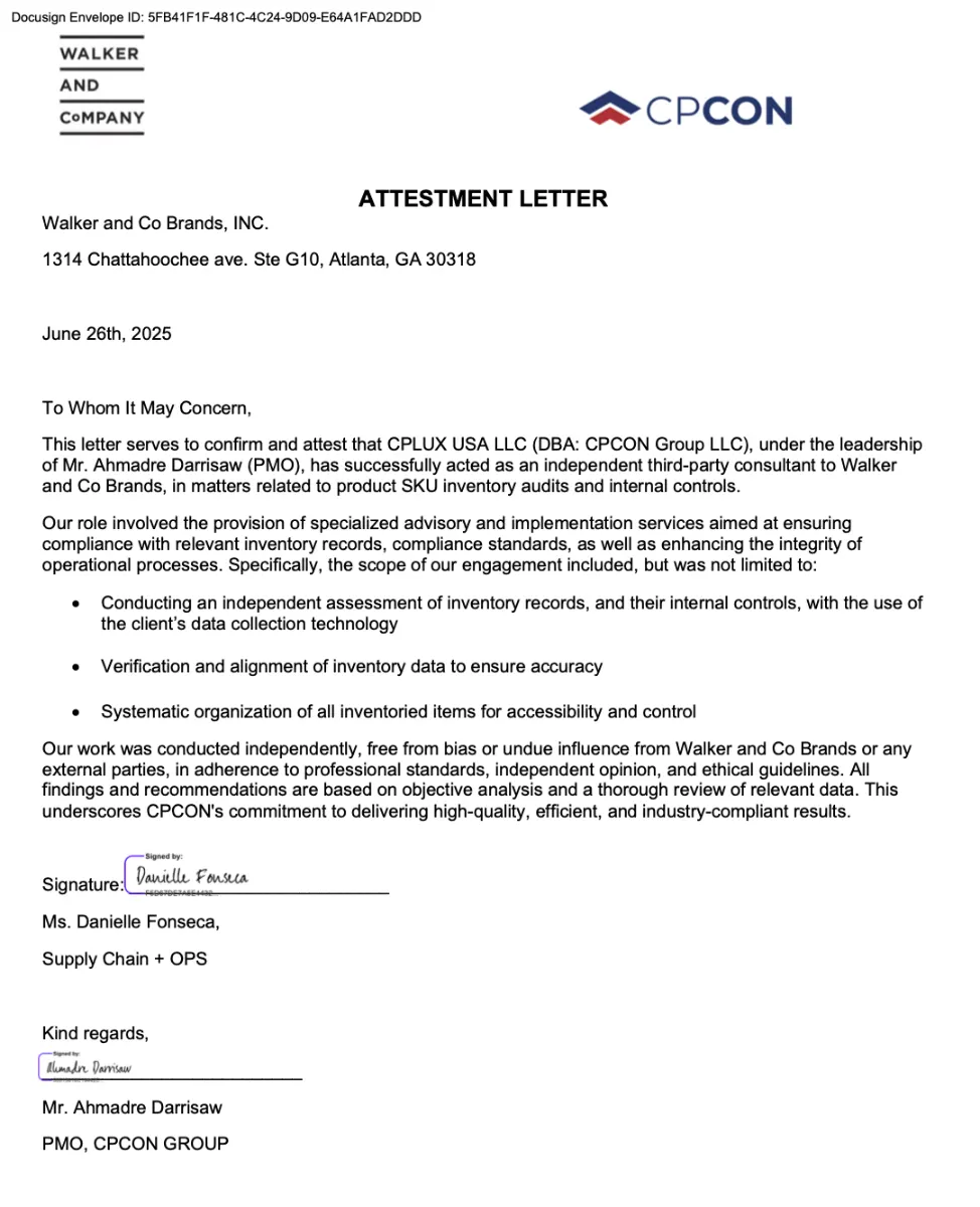 Florida Terminal International Fixed Asset Inventory