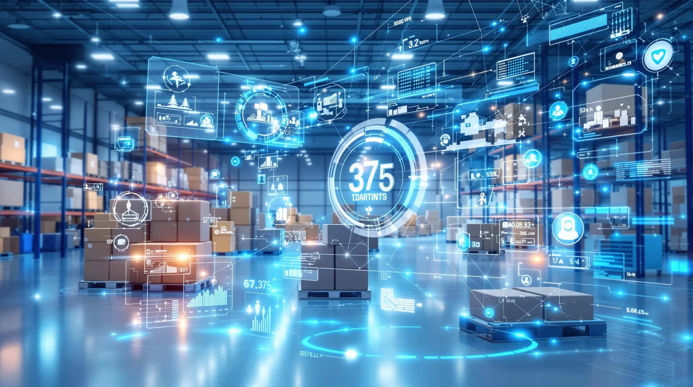 IoT sensors monitoring supply chain